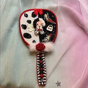 Hand Crafted Cruella Hand Mirror